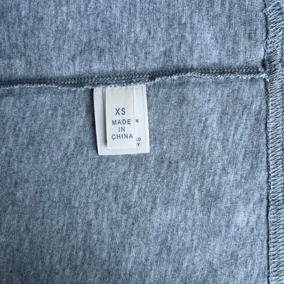 Rebecca Minkoff US Heey American Flag Cotton Gray Oversized Relaxed T-Shirt Top - Picture 5 of 6